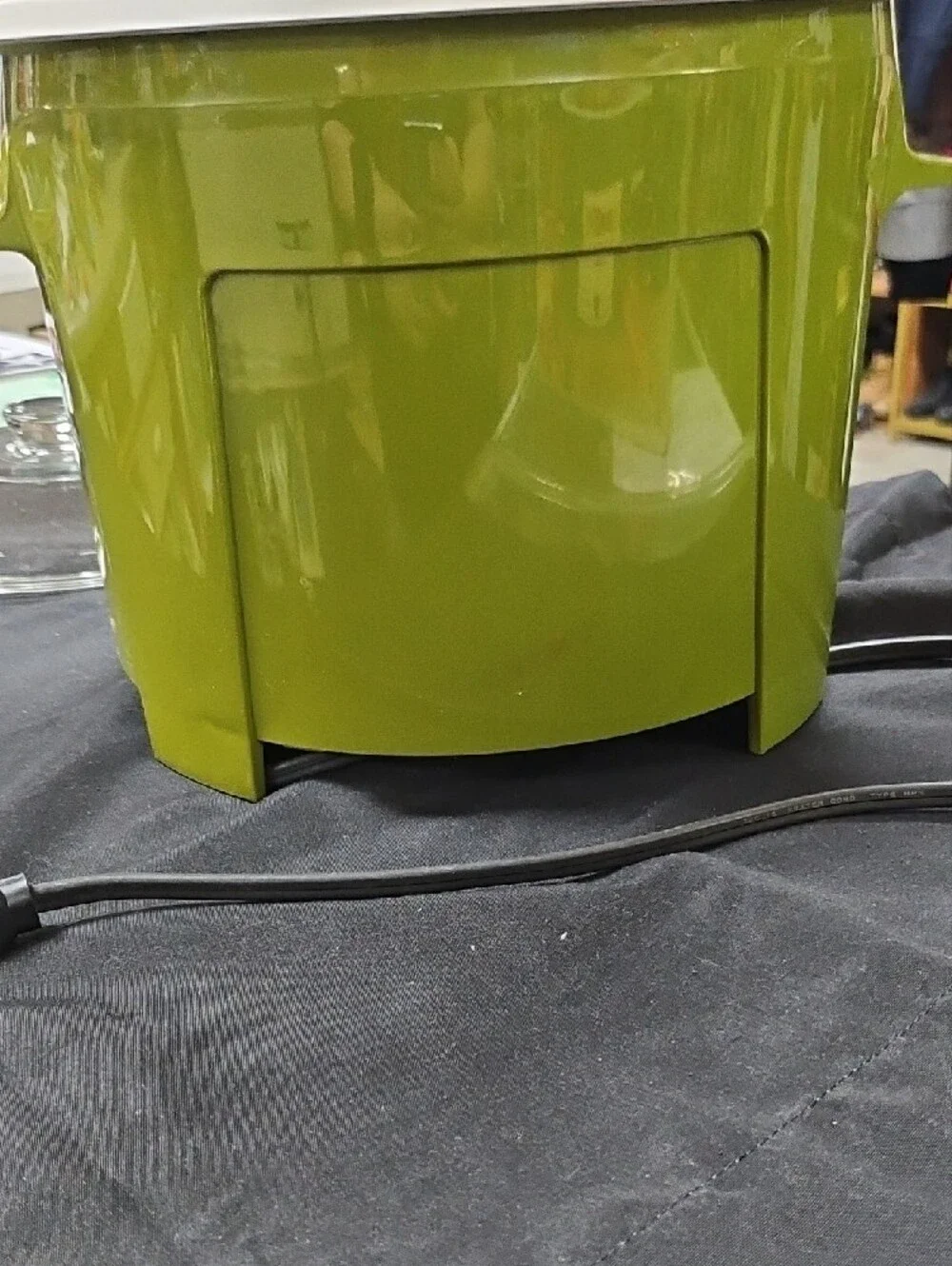 Vintage Green Poly-Pot Slow Cooker with Glass Lid